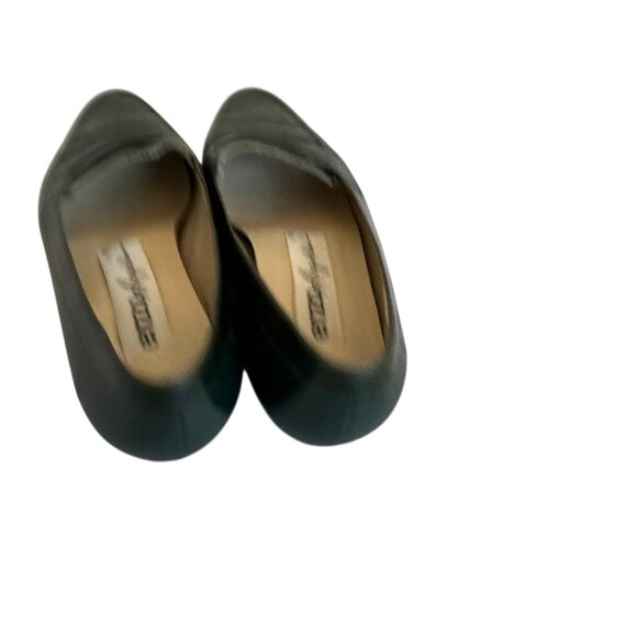 Enzo Angiolini Dark Green Leather Slip-on Loafers Flats Shoes Size 5 Women's - Picture 2 of 8